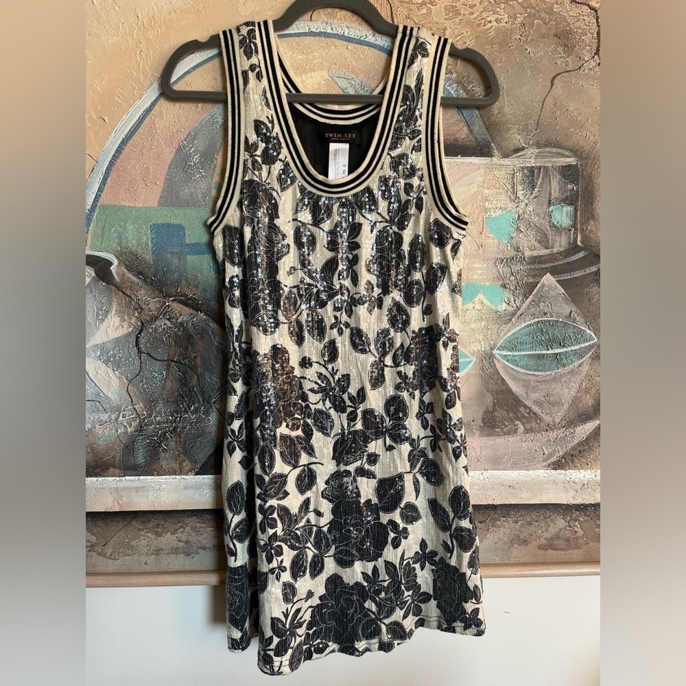 TWIN-SET Simona barbieri Sequins Tank Dress